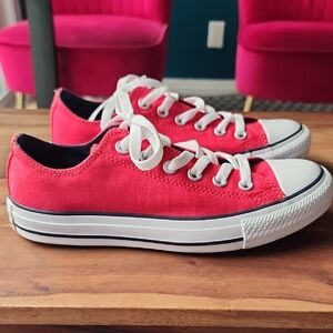 Converse Red Canvas Sneakers